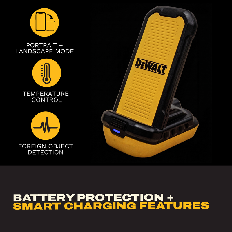 DEWALT Wireless Charger Stand – Compatible with DEWALT 20V MAX Batteries
