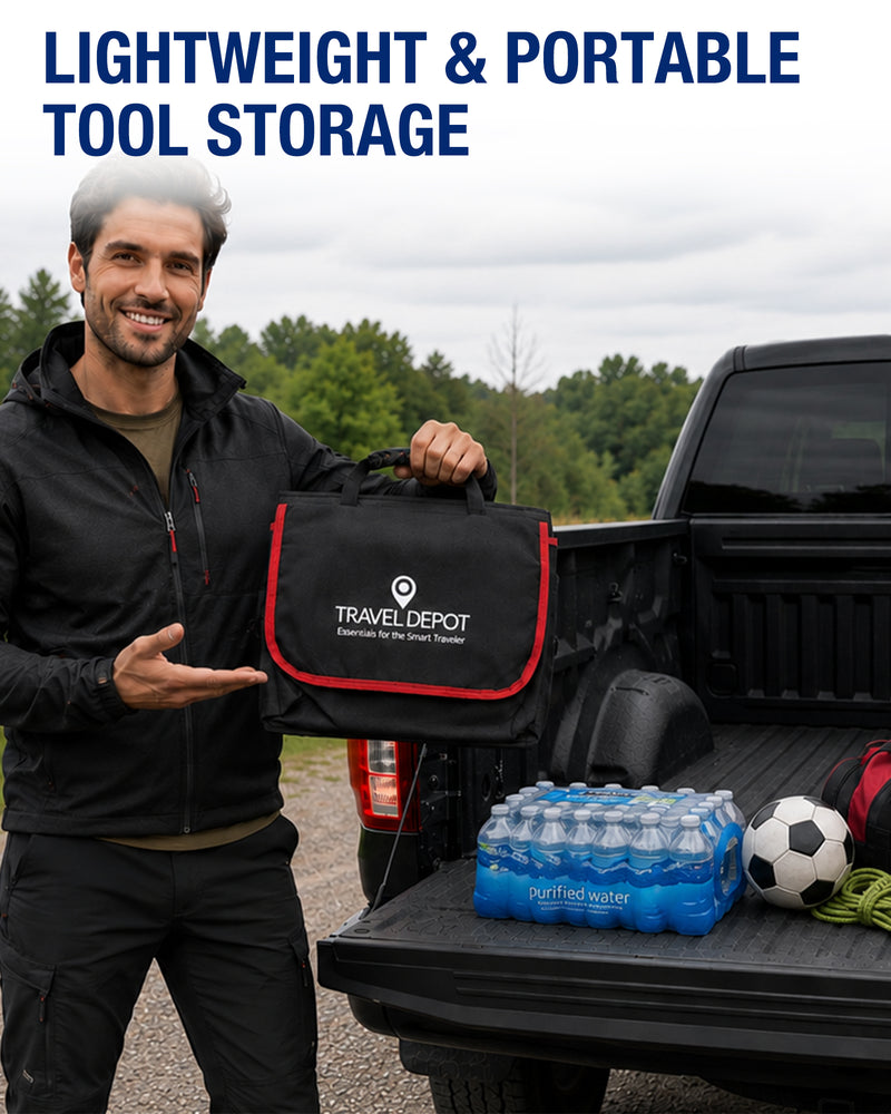 Travel Depot Car Trunk Organizer & Removable Cooler Bag – Foldable Storage