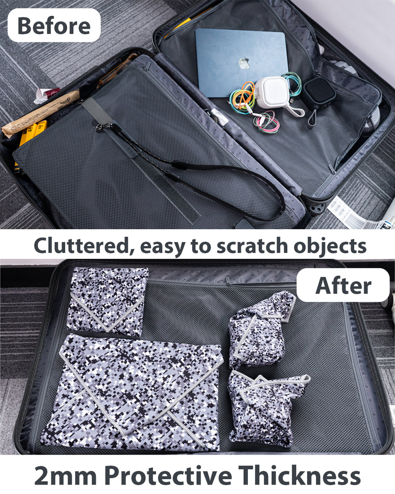 Travel Depot FLEXPOUCH Wrap, Reusable Self-Adhesive Cloth Organizer