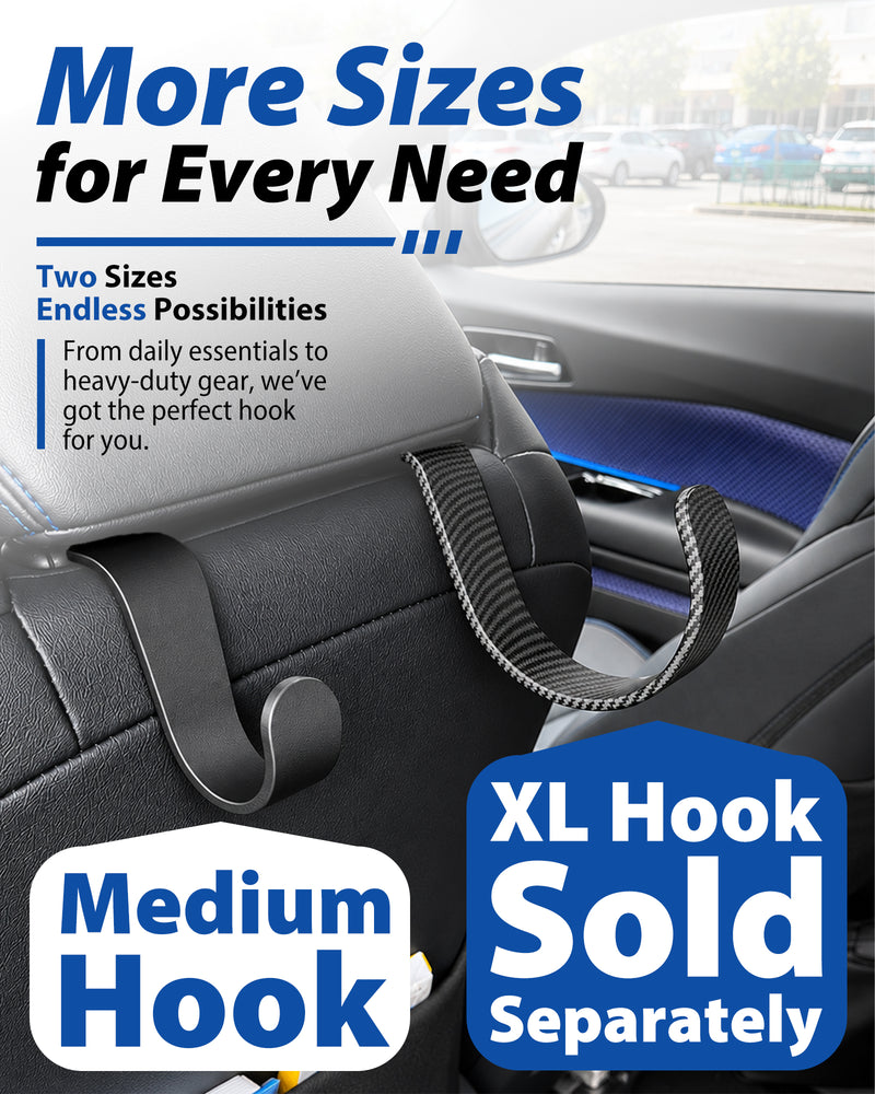 Travel Depot Car Headrest Hooks, Heavy Duty Seat Hanger for Bags