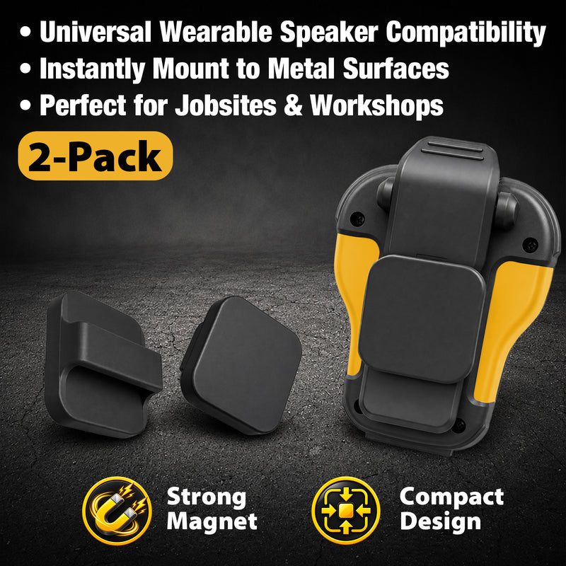 Cyberguys Magnetic Clip Sleeve for DEWALT Wearable Speaker, Universal Mount