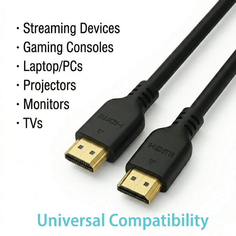 Cyberguys 8K HDMI 2.1 Cable 10ft, 48Gbps Ultra High Speed with Dolby Atmos