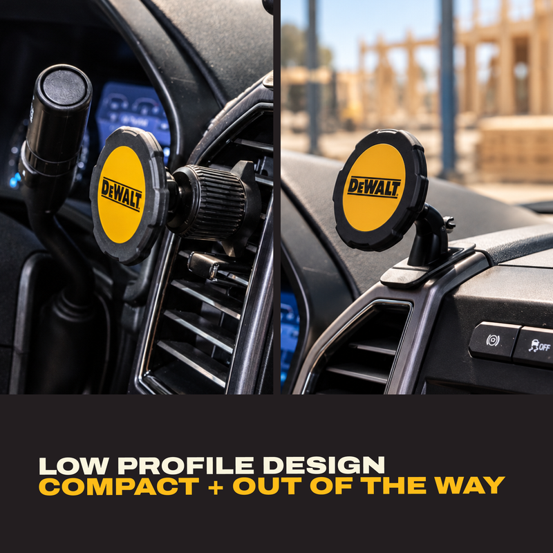 DEWALT Magnetic Car Phone Mount Kit, MagSafe Vent and Dashboard 2-in-1
