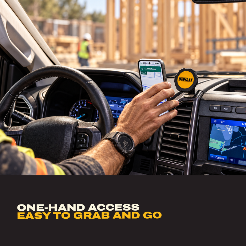 DEWALT Magnetic Car Phone Mount Kit, MagSafe Vent and Dashboard 2-in-1