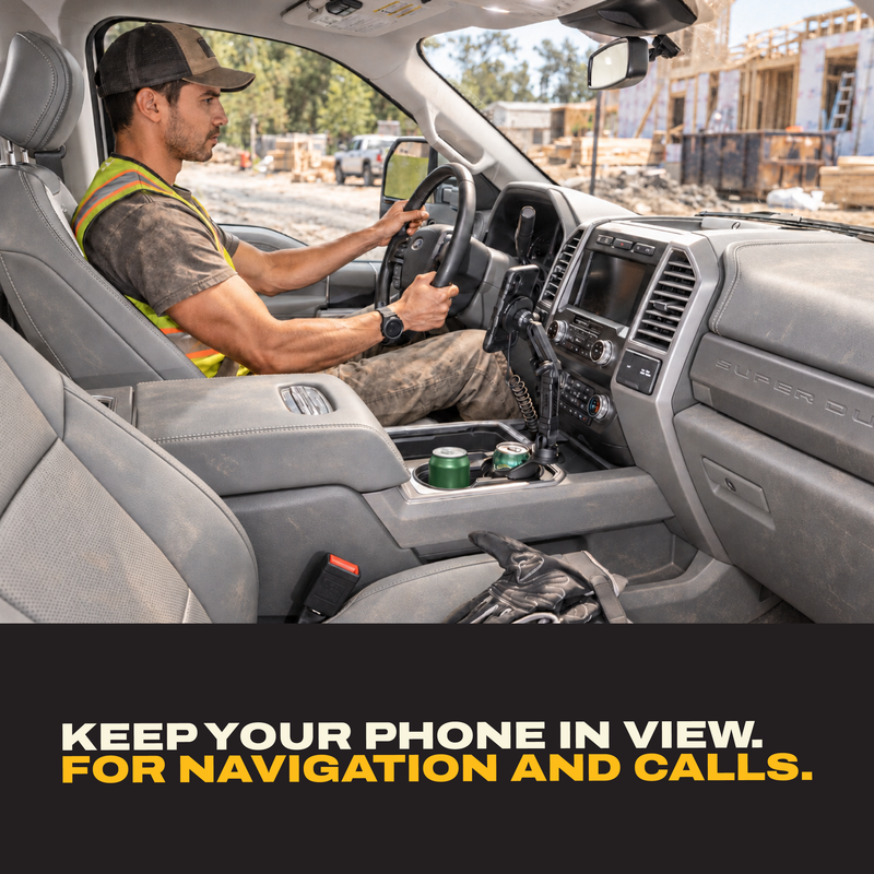 DEWALT Magnetic Wireless Charging Cup Holder Phone Mount, MagSafe Compatible