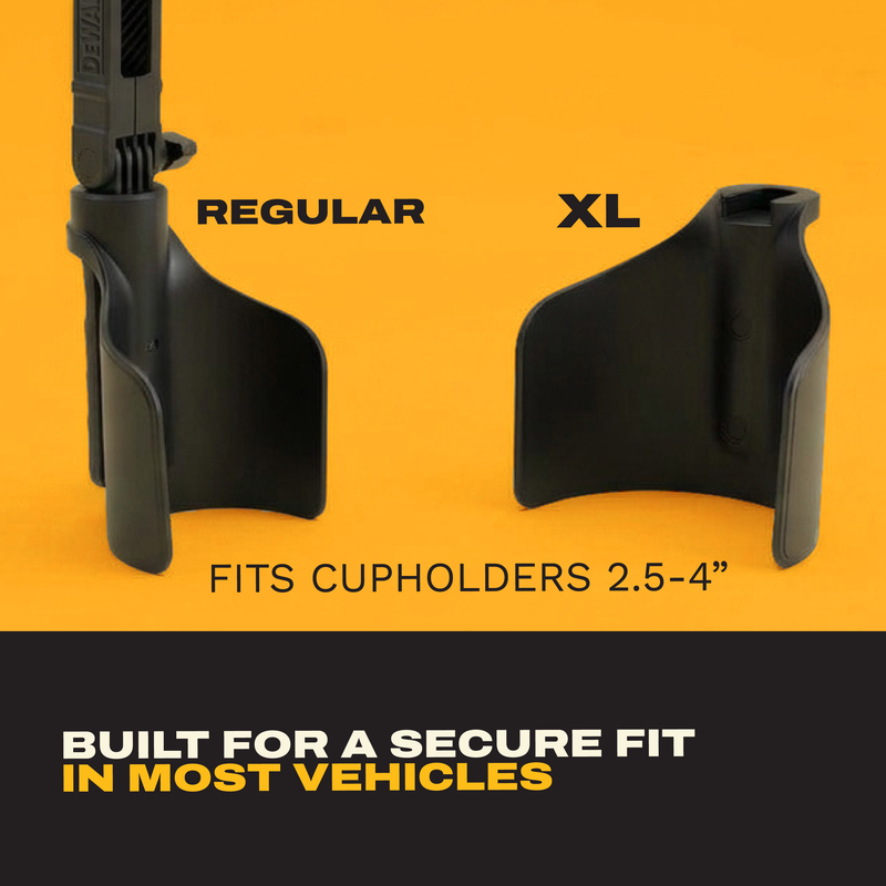 DEWALT Cup Holder Phone Mount for Car, Adjustable Crane Arm Universal Cradle