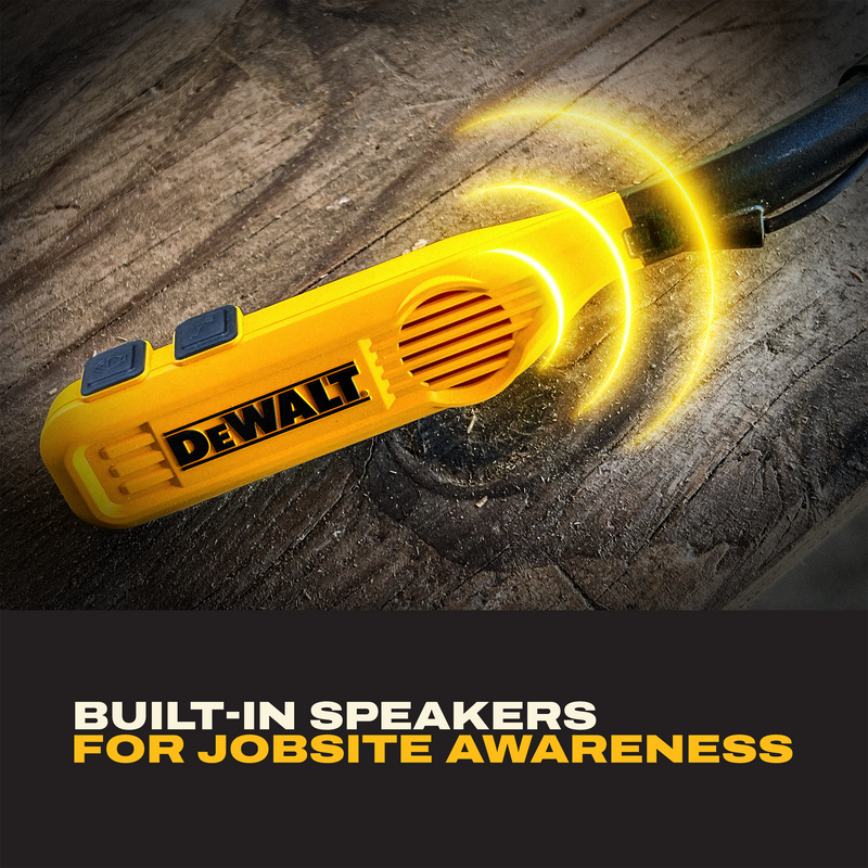 DEWALT Pro Max Neckband Earphones Gift Bundle with Case and Carabiner