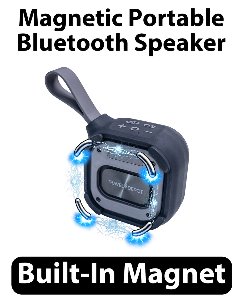 Travel Depot Magnetic Wireless Bluetooth Speaker, IP67 Waterproof Portable