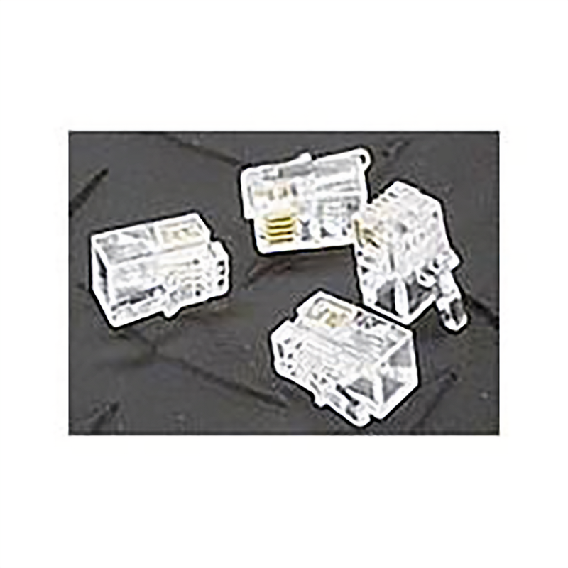 RJ-11 6P4C MODULAR PLUGS 100 PCS