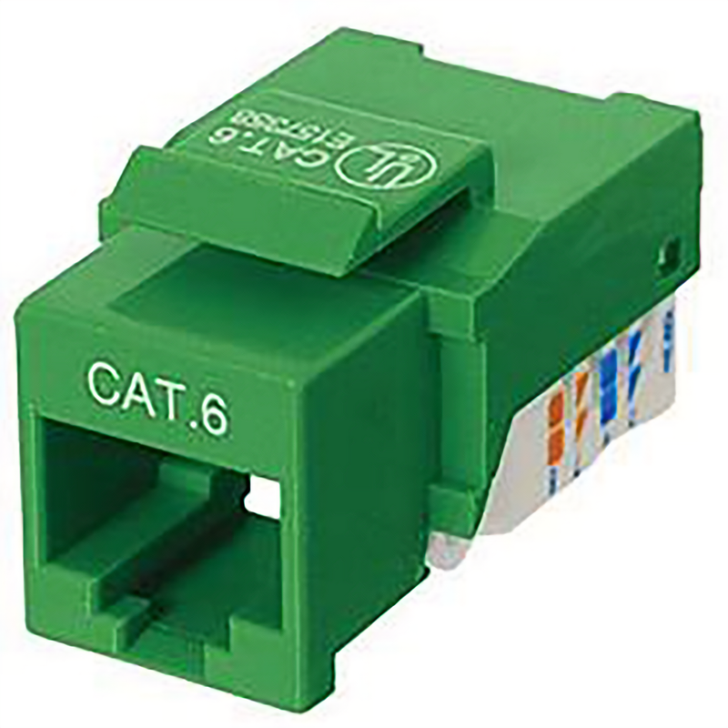 CAT6 RJ45 KEYSTONE JACK, TOOL-FREE