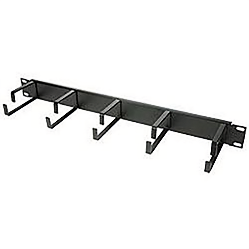 ALL METAL WIRE CABLE MANAGER, 1U, 5 RINGS
