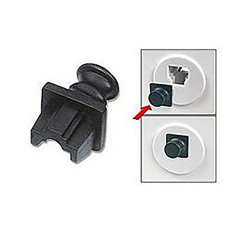 RJ45 JACK SNAP-IN DUST COVER, INSIDE JACK, SINGLE