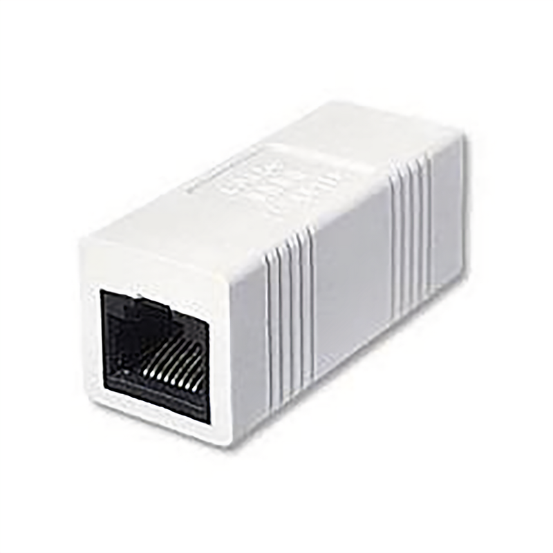 CAT5E IN-LINE RJ-45 COUPLER, 8P8C, WHITE