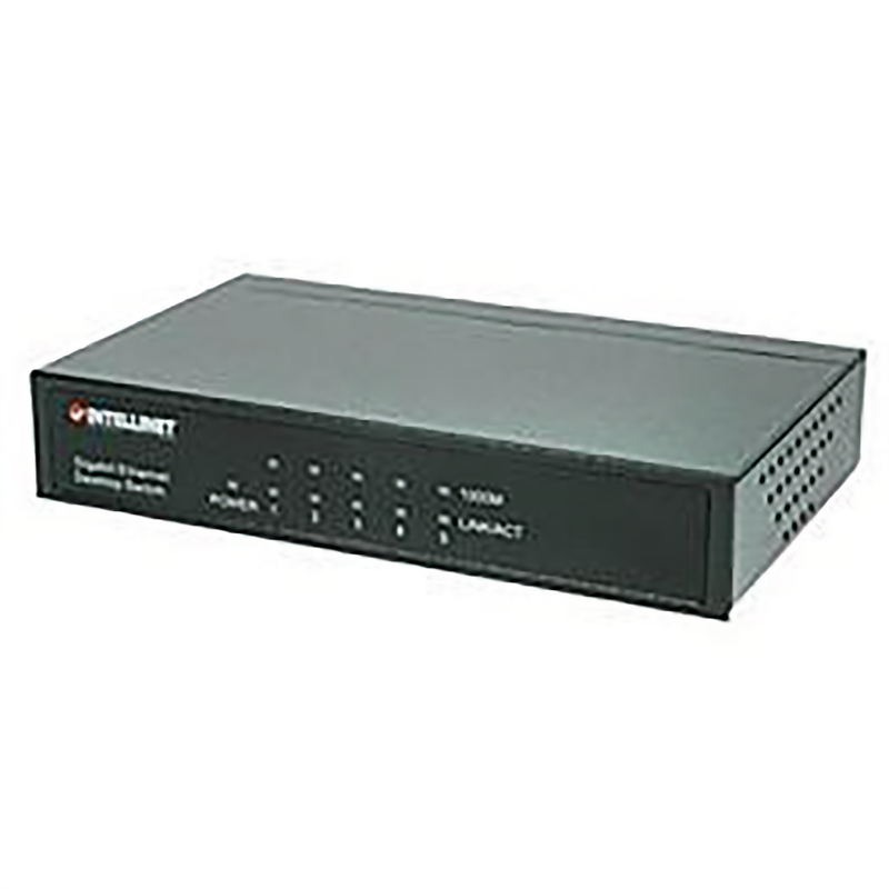 INTELLINET 5 PORT GIGABIT SWITCH, METAL CHASSIS