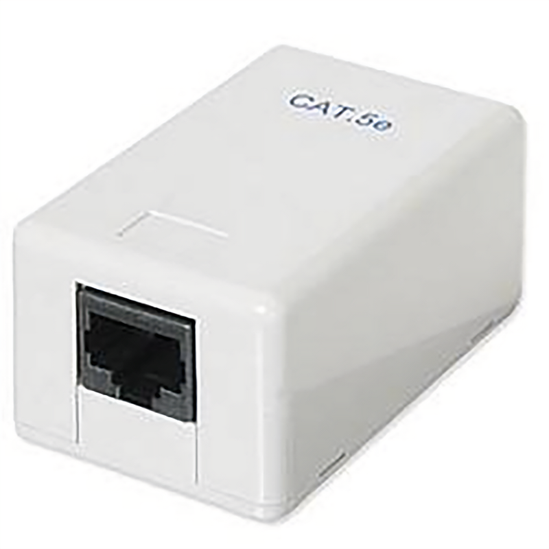 EXTERNAL RJ45 CAT 5E WALL JACK
