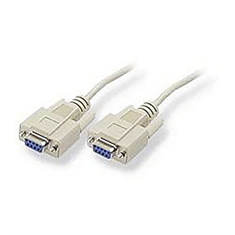 Null Modem Cable DB9 Female to Female – RS-232 Serial Data Transfer Cord