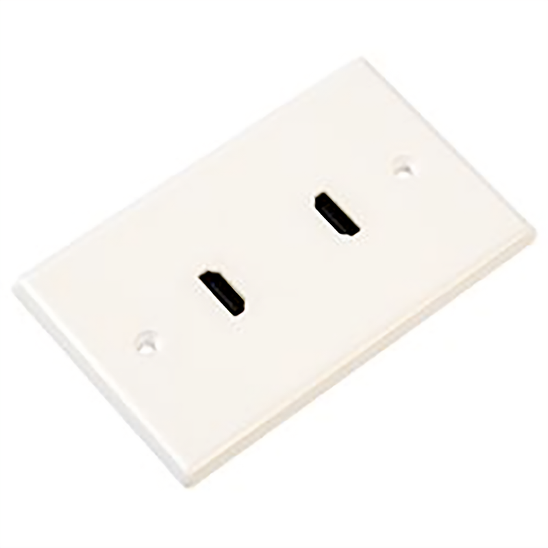 HDMI WALL PLATE, OFF-WHITE