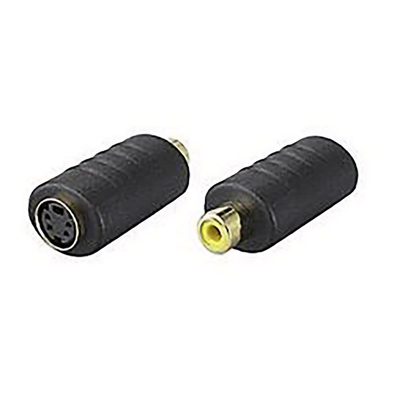 MINI DIN-4 (SVIDEO) FEMALE TO RCA FEMALE ADAPTER
