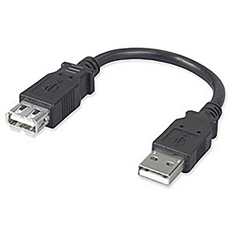 USB 2.0 Shortys – A Male to A Female Extension Cable, 7.5 Inch Durable Adapter