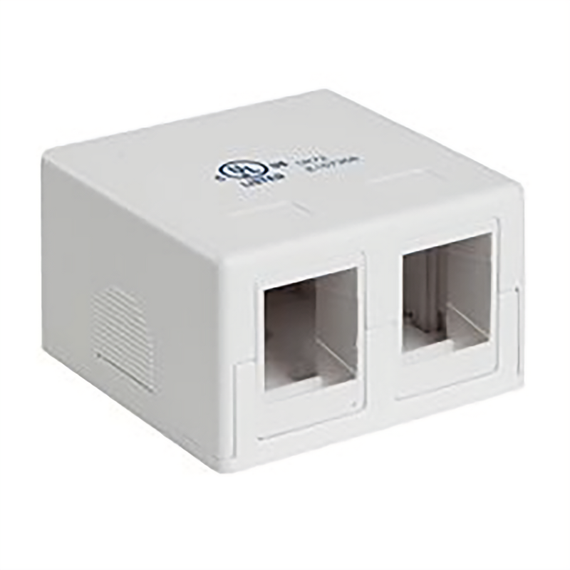 KEYSTONE SURFACE MOUNT BOX, WHITE