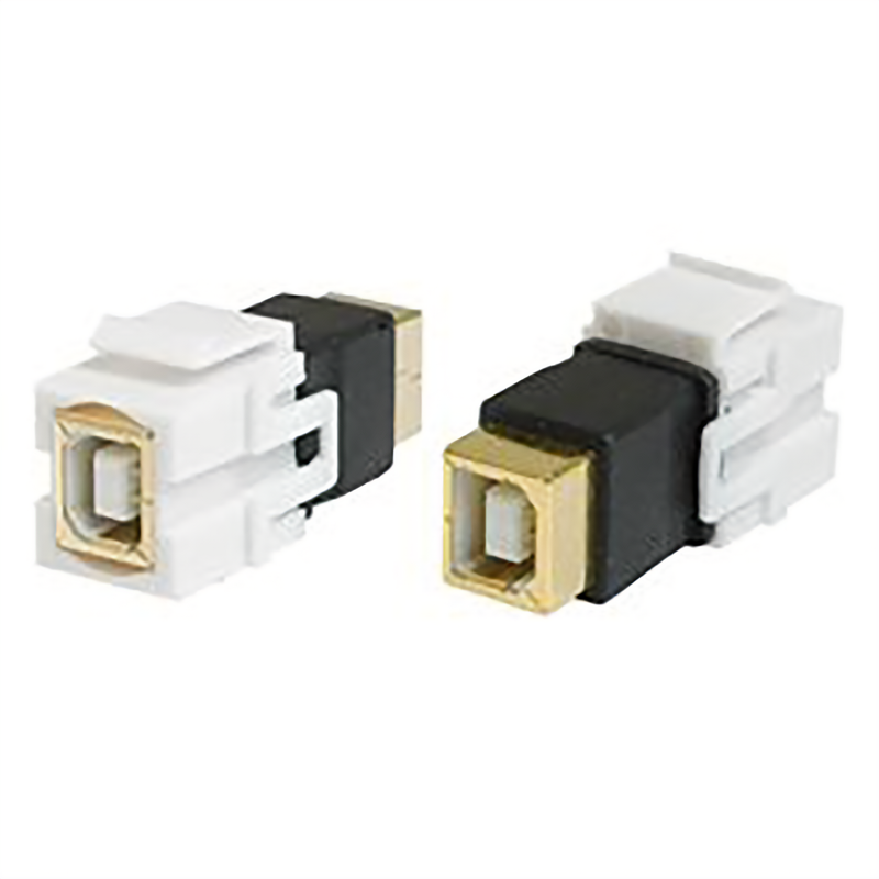 USB 2.0 BF-BF KEYSTONE JACK, SINGLE