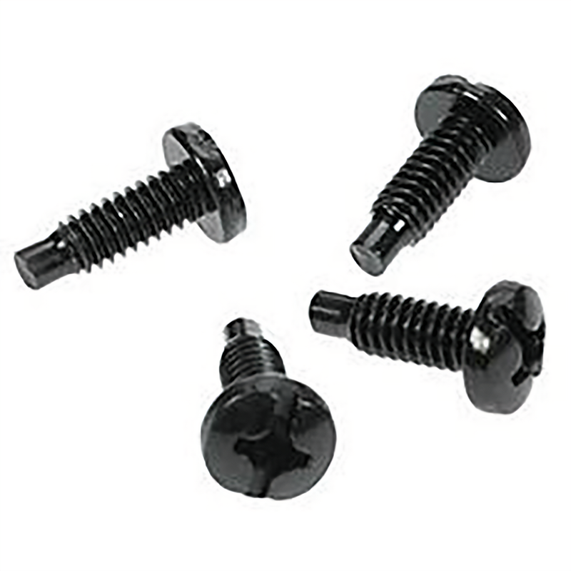 RACK SCREWS 12/24 THREAD, 50 PCS, BLK