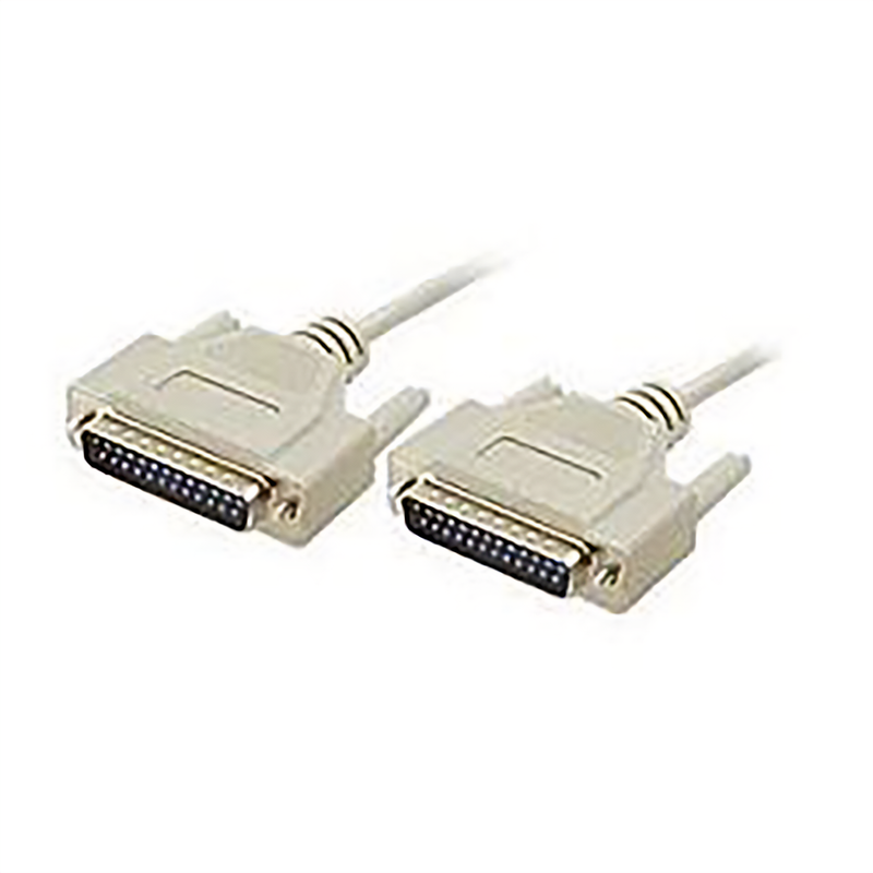 RS232 Serial Cable DB25 Male to Male – MLD Straight-Through Data Transfer Cable