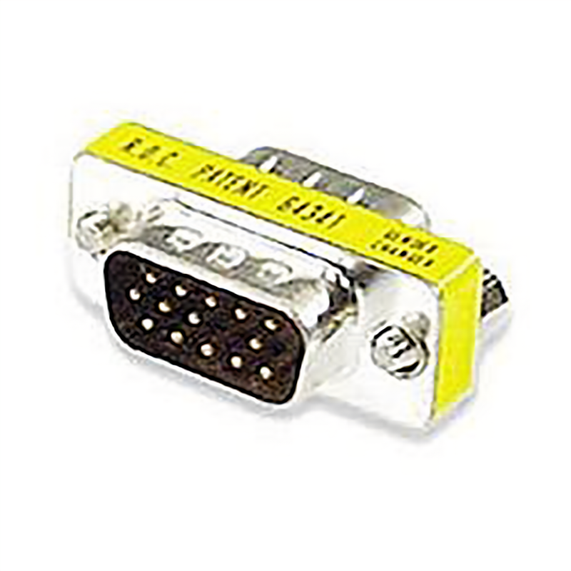 VGA GENDER CHANGER HD15, M/M THIN