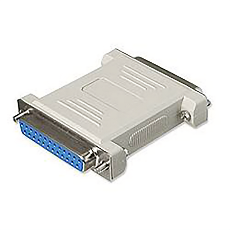 Null Modem Adapter DB25F to DB25F – Serial Port Converter, Female to Female