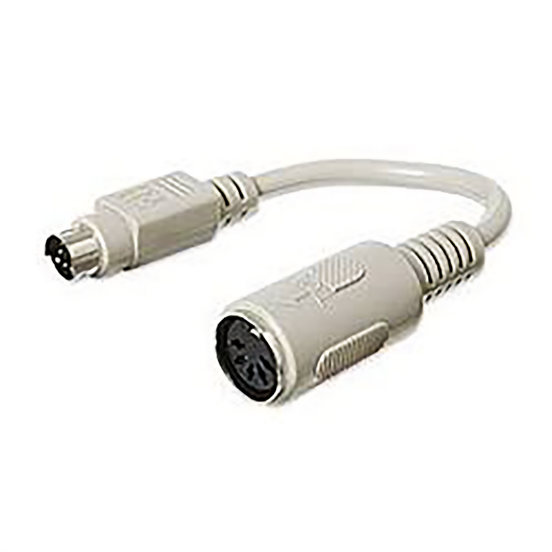 PS/2 6-Pin Mini DIN Male to 5-Pin DIN Female Adapter, 6in – Keyboard/Mouse Converter