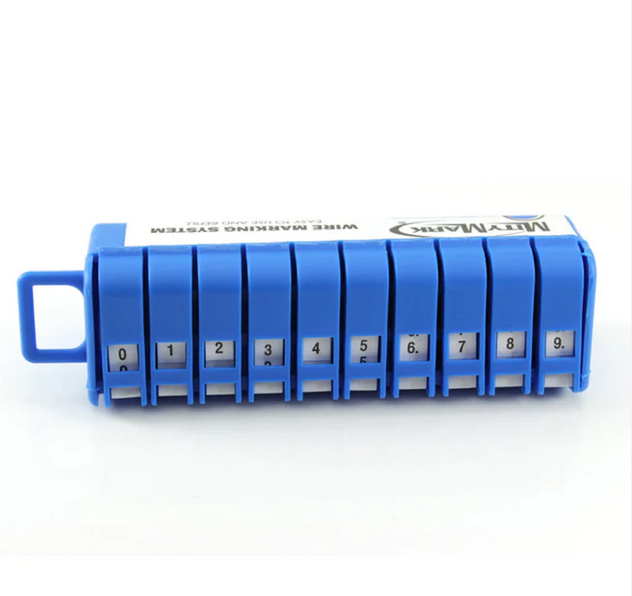 Wire Label Dispenser 0-9 – 760 Numbered Cable Markers (.25" x 1.25") for Wire ID