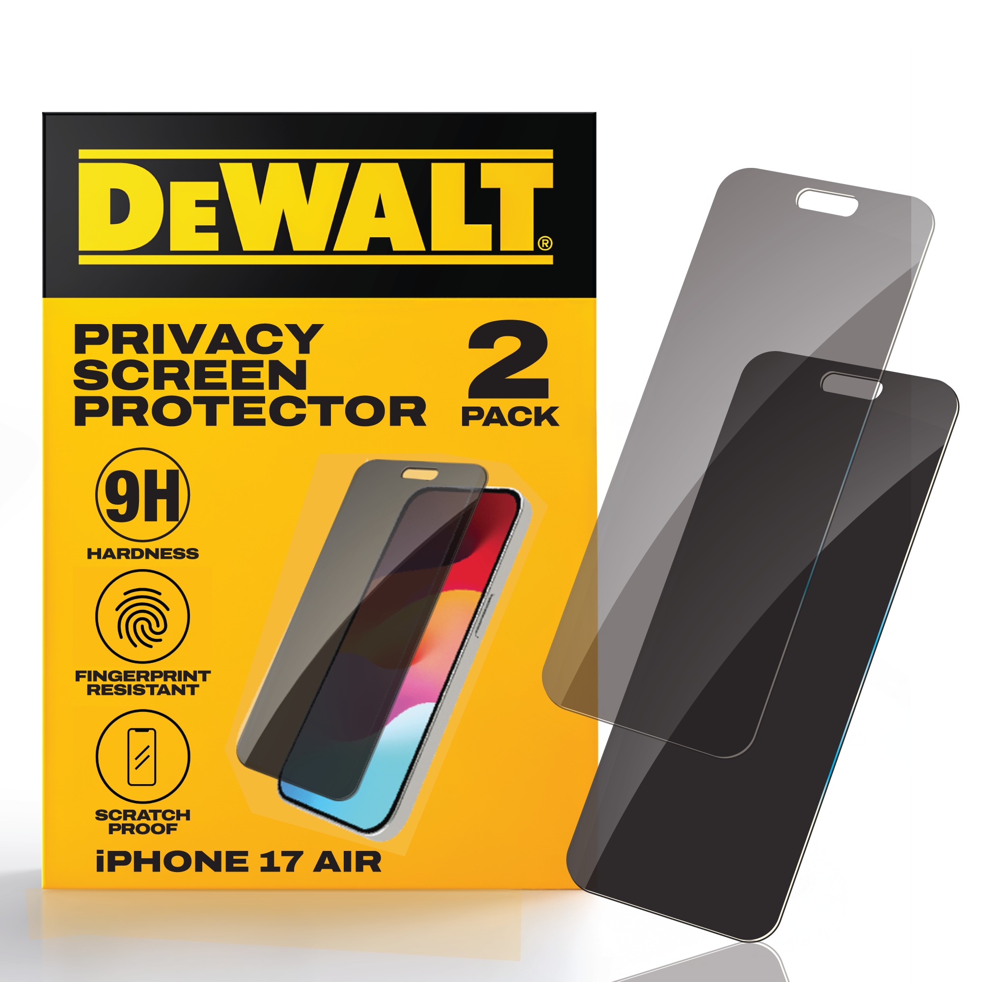 DEWALT iPhone Privacy Screen Protector 2-Pack - Thumbnail 4