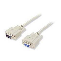 VGA CABLE EXT. DB15 M/F MLD.